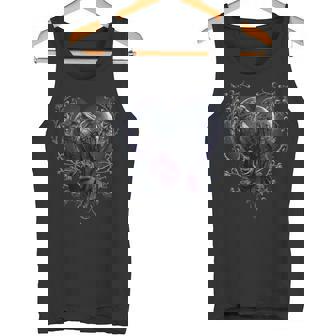 Espiral Original Corazón De Cuervo Cuervos Góticos Camiseta sin mangas - Regaloses