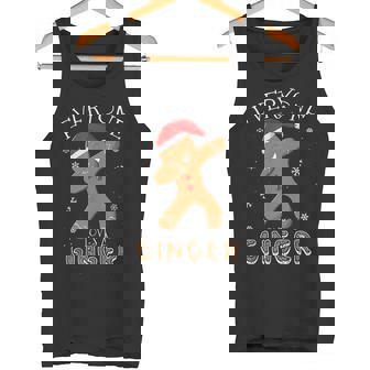 Everyone Loves A Ginger Dabbing Gingerbread Christmas Tank Top - Monsterry