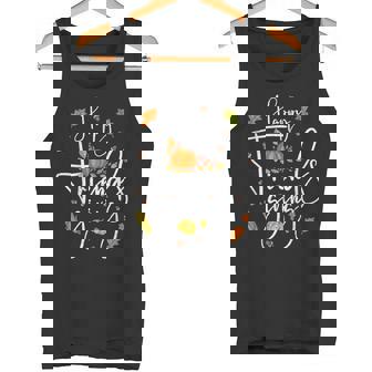 Fall Leaves Happy Friendsgiving Cute Thanksgiving Autumn Tank Top - Monsterry