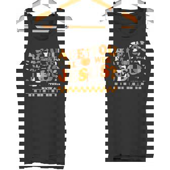 Are You Fall-O-Ween Jesus Christian Halloween Pumpkin Tank Top - Monsterry