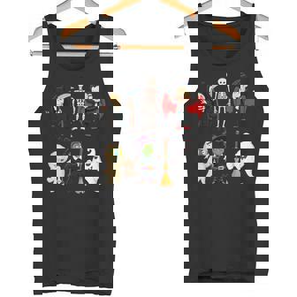 Family Halloween Shirts Vampire Mummy Skeleton Witch Tank Top - Monsterry
