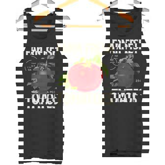 Farm Fresh Tomatoes Vintage Tomato Retro Garden Tank Top - Monsterry