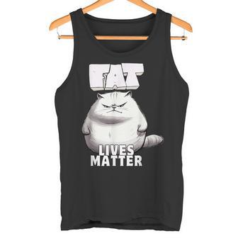 Fat Lives Matter Lustig Mollig Tank Top - Geschenkecke