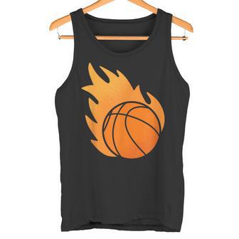 Fire Basketball Tank Top - Seseable