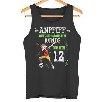 Football Dabbing Boy 12Th Birthday Ich Bin 12 Jahre Tank Top - Geschenkecke