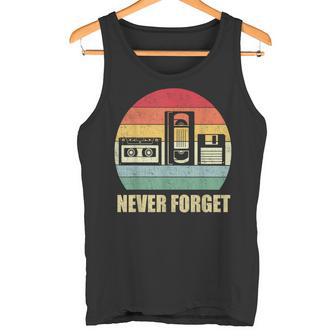 Never Forget Audio Cassette 70S 80S 90S  Tank Top - Seseable