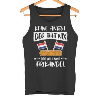 Frikandel Netherlands Flag Sayings Oranje Tank Top - Geschenkecke