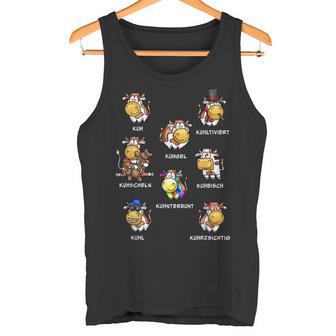 Cows Herd With Wortwitz Word Game Kuhl Cow Tank Top - Geschenkecke