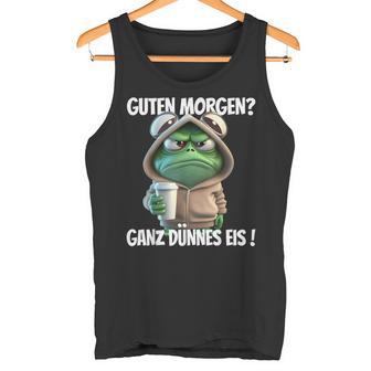 Guten Morgen Ganz Dünnes Eis Frog Motif Tank Top - Geschenkecke