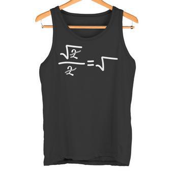 Maths Nerd Root 2 Geeks Tank Top - Geschenkecke