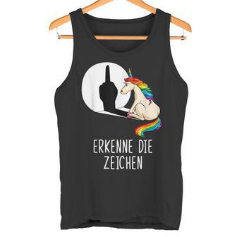 Unicorn Erkenne Die Zeichen Tank Top - Geschenkecke