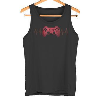 Gamer Heartbeat Zocker Jungs Jungen Nagerideospiele Tank Top - Geschenkecke