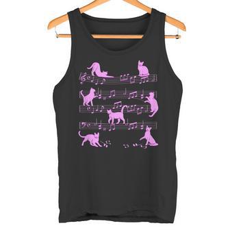 Gatos De La Música Partitura De Gatos Camiseta sin mangas - Regaloses
