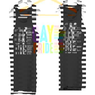 Gay Pride Equality Pride Fearless Freedom Human Rights LGBT Premium Tank Top - Monsterry