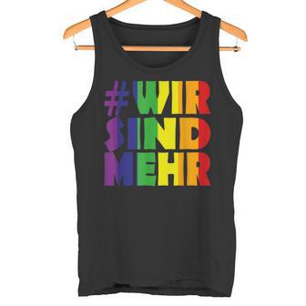 Gegen Rassismus Und Gegen Rechts Wir Sind Mehr Tank Top - Seseable