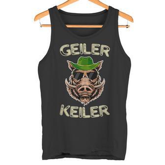 Geiler Keiler Wildsau Lumberjack Weidmannsheil Junghäger Tank Top - Geschenkecke