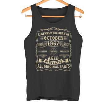 Geschenke Zum 57 Geburtstag Für Männer 57 Jahre Alt Geburtstag Oktober 1967 Tank Top - Geschenkecke