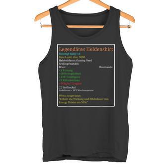 For Gamers And Mmo Rpg Nerds Legendary Heroes Tank Top - Seseable