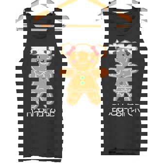 Gingerbread Daughter Christmas Matching Pajamas Family Xmas Premium Tank Top - Monsterry