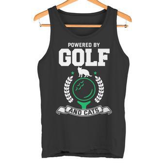 Golf Shirt Cat Lover Golfing Cat Sport Golfer Premium Tank Top - Monsterry