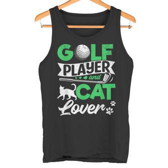 Golfing Golfer Cat Owner Golf Player And Cat Lover Tank Top - Monsterry