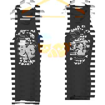 A Good Days Starts With Coffee And Croissant Tank Top - Monsterry