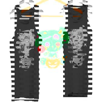Goth Bunny Zombie Goth Alt Punk Grunge Clothing Halloween Tank Top - Monsterry