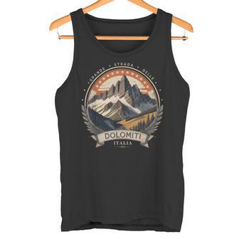 Grande Strada Delle Dolomiti Italian Road Trip Dolomites Tank Top - Geschenkecke