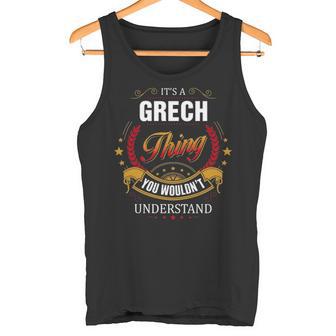 Grech Family Crest Grech Grech Clothing Grech T Grech T For The Grech 131 Tank Top | Seseable UK