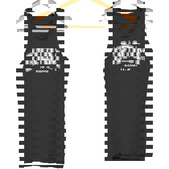 Groom Bride Est 2025 Retro Just Married Couples Wedding Tank Top - Monsterry