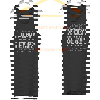 Gym Workout Weightlifting Cat Animal Themed Saying Tank Top - Monsterry