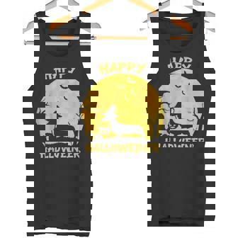 Happy Halloweiner Dachshund Wiener Dog Lover Halloween Tank Top - Monsterry
