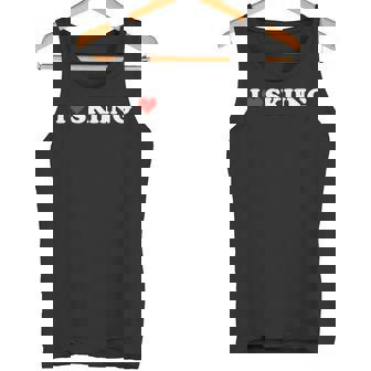 I Heart Skiing I Love Skiing Hobby Theme Lover Tank Top - Monsterry