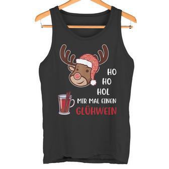 Ho Ho Hol Mir Einen Glühwein Christmas Reindeer Rudolf Tank Top - Geschenkecke