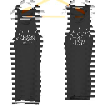 Husband Est 2025 Just Married Honeymoon Wedding Couple Tank Top - Monsterry