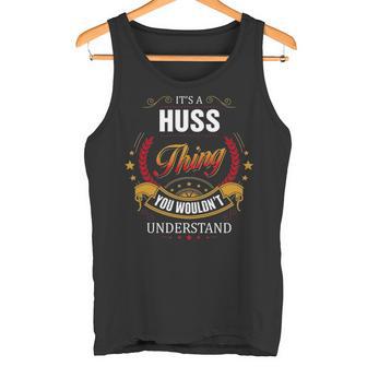 Huss Family Crest Huss Huss Clothing Huss T Huss T For The Huss Tank Top - Thegiftio UK