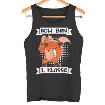 Ich Bin 1 Klasse Einschulung Junge Fuchs Schulanfang Schulan Tank Top - Geschenkecke