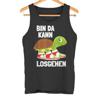 Ich Bin Da Kann Losgehen Schildkröte Sneakers Zu Lät Kommen Tank Top - Geschenkecke