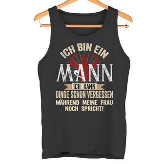 Ich Bin Ein Mann Ich Kann Dinge Schonergessen Sarcasmus Half Sleeve Tank Top - Geschenkecke