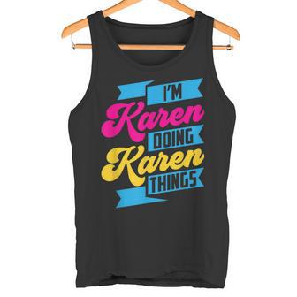 Ich Bin Karen Und Mache Karen Sachen Beruhig Dich Karen German Tank Top - Geschenkecke