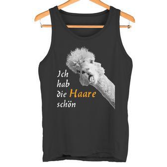 Ich Hab Die Haare Schön Talking Cute Alpaca Tank Top - Geschenkecke