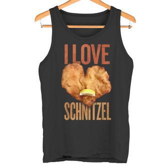 'Ich Liebe Schnitzel Für Wiener Schnitzelfresser' Tank Top - Geschenkecke