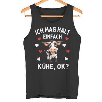 Ich Mag Halt Einfach Kühe Farmer Cow Tank Top - Geschenkecke