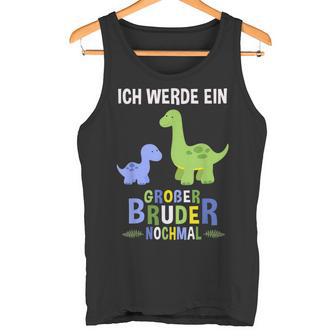 Ich Werde Ein Große Bruder Nochmal Dinosaur Tank Top - Seseable