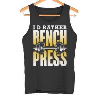 Ich Würde Lieber Bench Press Tank Top - Geschenkecke