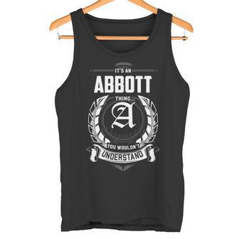 It's An Abbott Thing You Wouldn't Understand Personalized Last Name For Abbott Tank Top - Thegiftio UK