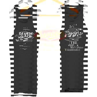 It's A Benson Thing You Wouldn't Understand Personalized Name With Name Printed Benson Tank Top | Seseable UK
