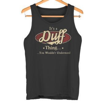 It's A Duff Thing You Wouldn't Understand Tank Top - Thegiftio UK