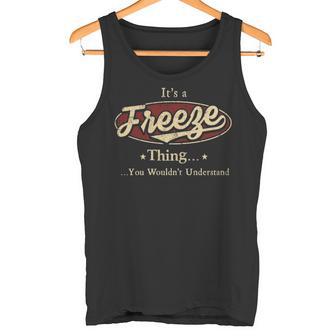 It's A Freeze Thing You Wouldn't Understand Tank Top - Thegiftio UK