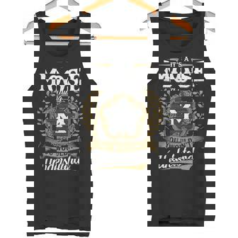 It's A Moose Thing You Wouldn't Understand Personalized Last Name Moose Family Crest Coat Of Arm Tank Top - Thegiftio